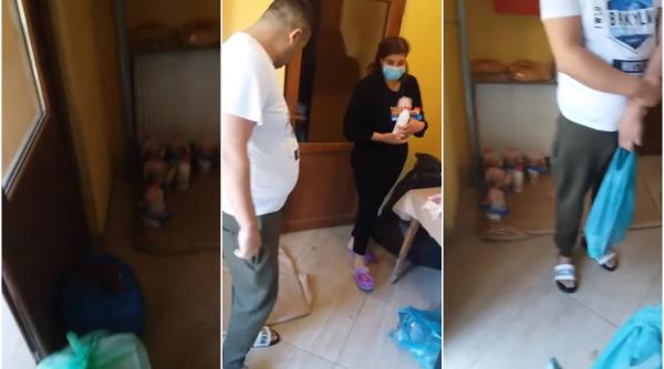 VIDEO. Scandal la un centru de carantină din Galaţi: "Ne dau mâncare de pe jos. Nu măncăm lături!"