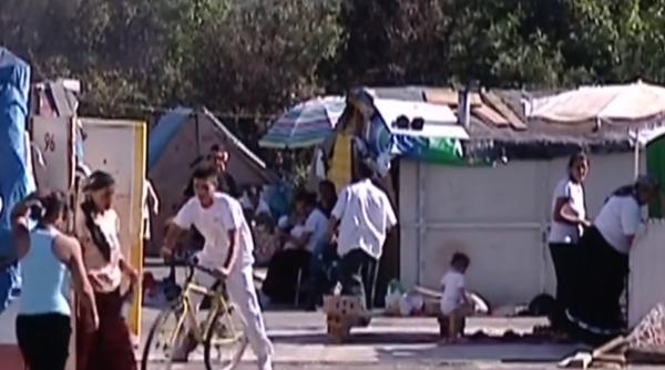 Testare în masă într-o tabără de romi din Grecia