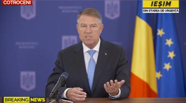 Klaus Iohannis: „România, nepregătită pentru o criză, ne-a pus în față oglinda dureroasă a eșecului din ultimii 30 de ani“