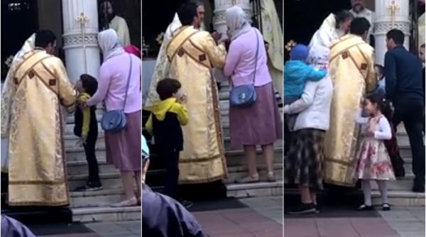 ÎPS Teodosie împărtășește cu aceeași linguriță copiii, în ciuda restricțiilor impuse (VIDEO)