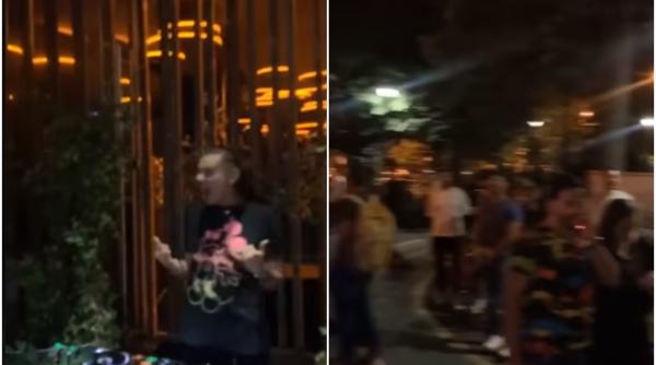 VIDEO. Petrecere în Capitală: SUTE de tineri au dansat în fața unui club, ignorând Starea de Alertă