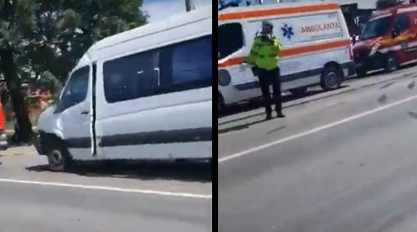 Accident cu un microbuz, la Galați: 8 români răniți