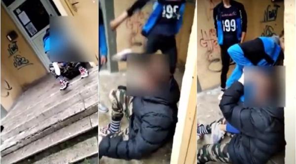 Adolescent român, bătut cu sălbăticie (VIDEO)