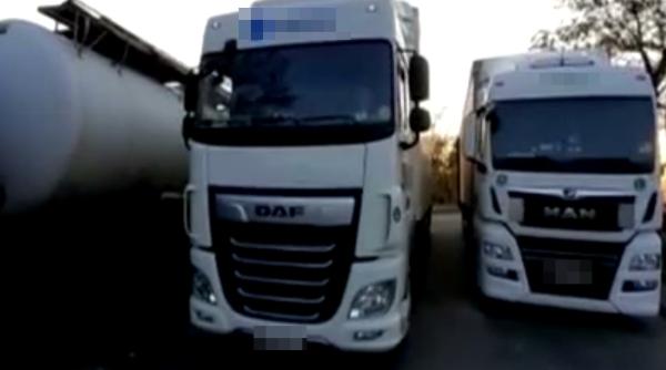 Giurgiu. Aglomeraţie şi cozi kilometrice de TIR-uri la ieşire din România 