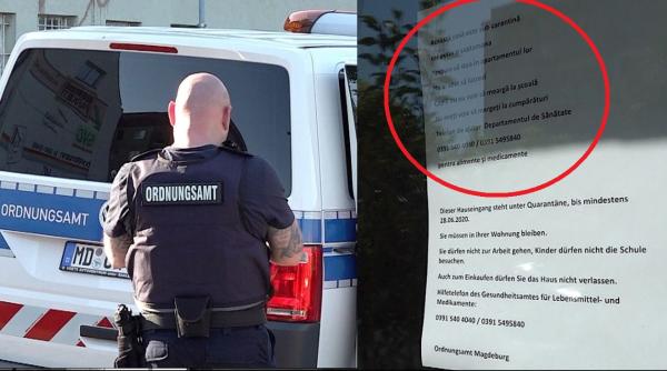 Germania. Sute de români infectați în Magdeburg: Carantină generală. Polițiști înjurați și atacați cu mere