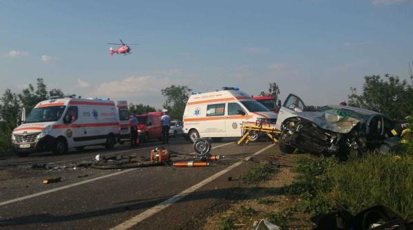 Accident grav în Ialomița. Un mort și trei răniți după ce două mașini s-au ciocnit