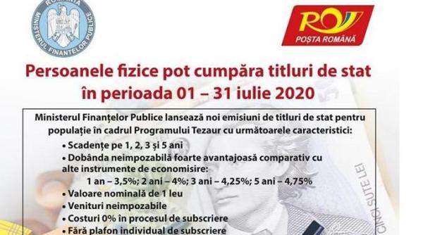 Românii pot împrumuta statul la dobânzi de până la 4,75% pe an. A reînceput programul Tezaur