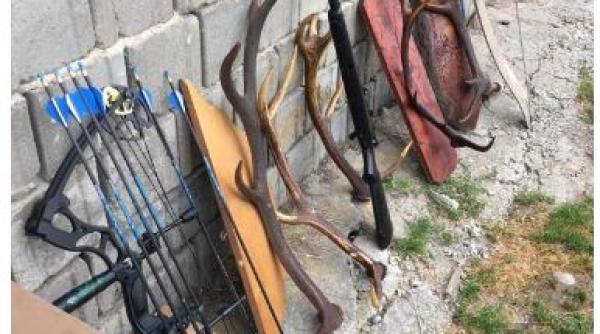 Un român s-a ales cu dosar penal. Deţinea arme, muniţie şi trofee de cerb şi căprior