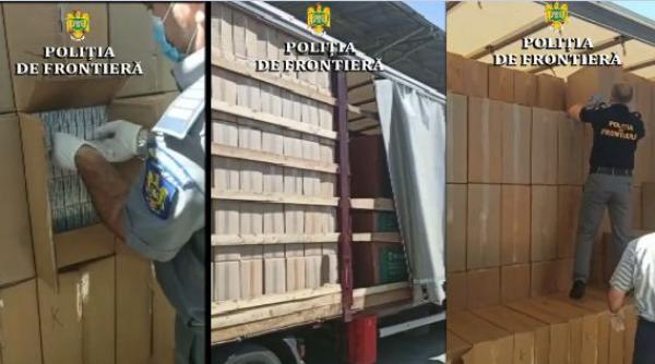 Captură record de ţigări în acest an: 162.500 pachete cu țigări, ascunse într-un camion la Vama Bechet
