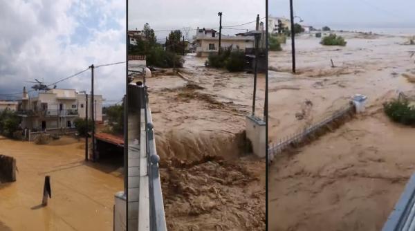 Grecia. Româncă de pe insula lovită de inundații, mărturisiri cutremurătoare: „Ne-a prins în somn. Nu am salvat nimic!“ (VIDEO)