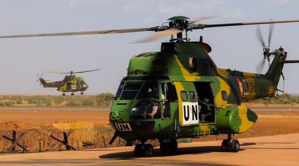 Mali. Elicopter românesc, avariat de o furtună (MApN)