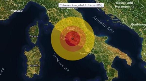 Cutremur la Roma. Seismul s-a simțit în capitala Italiei