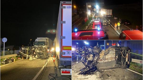 Italia. Șofer român de TIR, implicat într-un accident mortal. Familie distrusă: tatăl a murit, fiul de 7 ani în stare gravă. Scene cumplite (FOTO)