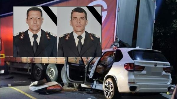 Emanuel și Florin au murit sub un TIR. Ambii erau pompieri: „Au dăruit mereu cel mai de preț dar - VIAȚA!”