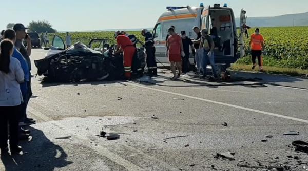 Accident cu șase victime, în urmă cu scurt timp, pe autostradă