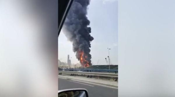 Incendiu la un depozit din Beirut, la o lună după explozia devastatoare