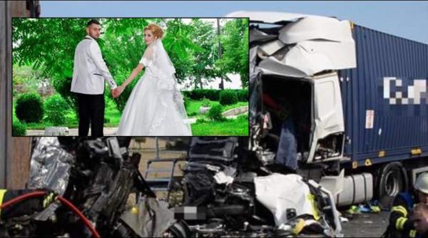 Germania. Mirela a murit odată cu soțul ei, în mașina strivită de TIR: „Mândria mea, cum trăiesc eu fără tine?”