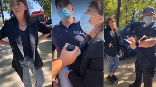 Oana Lovin „Sparanghel”, săltată de jandarmi după ce i-a strigat cuvinte obscene lui Iohannis (VIDEO)