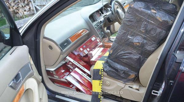 Captură la frontiera de nord a României: mii de pachete de țigări și trei autoturisme