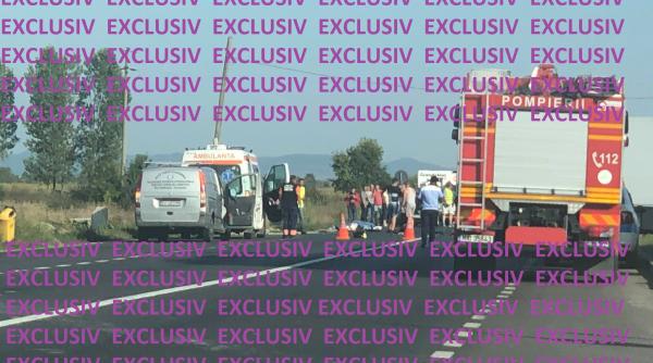 Accident MORTAL între un TIR și o motocicletă, lângă Făgăraș