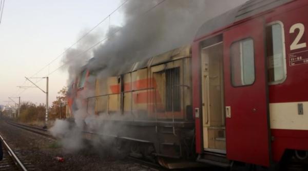 Trenul Bucureşti-Viena a luat FOC în mers. O sută de pasageri, în interior