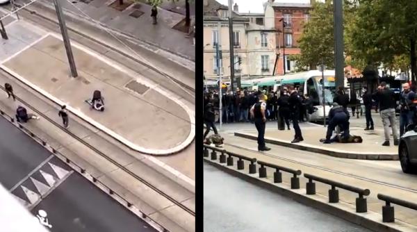 FRANȚA. Doi români , ÎMPUȘCAȚI după ce au ÎNJUNGHIAT doi bărbați: Un POLIȚIST e în stare gravă (VIDEO)