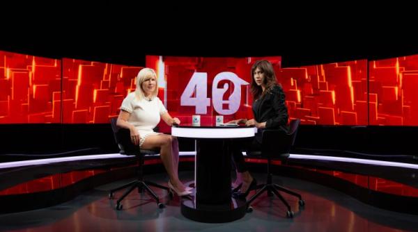 Elena Udrea, primul invitat în emisiunea Denisei Rifai „40 de întrebări“, de la Kanal D