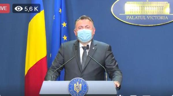 Tătaru, apel în ziua ce cele mai multe infectări: Respectaţi restricţiile. Sistemul medical nu trebuie forţat