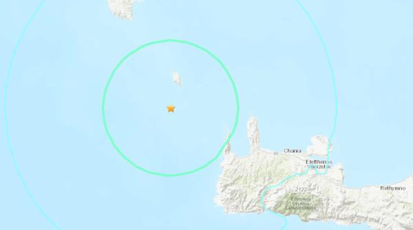 Grecia. Insula Creta, ZGUDUITĂ de o serie de cutremure cu o magnitudine de până la 5,2 grade pe scara Richter