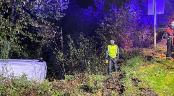 Spania. Dubă răsturnată, după ce şoferul român a adormit la volan 