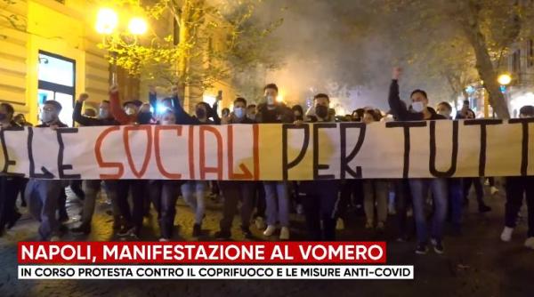 Noi proteste în Napoli. Italienii, nemulțumiţi de restricțiile impuse  - LIVE