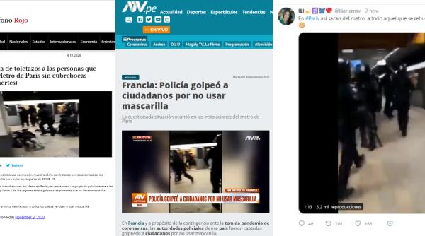 FAKE-NEWS mondial cu Polița Română care trântește la pământ, la metrou, oamenii care nu poarta mască