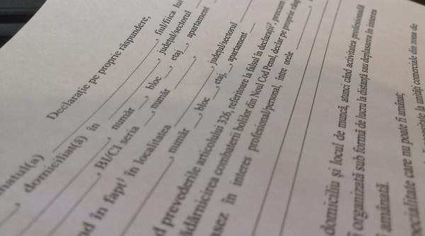 Revine DECLARAȚIA pe propria răspundere și în România