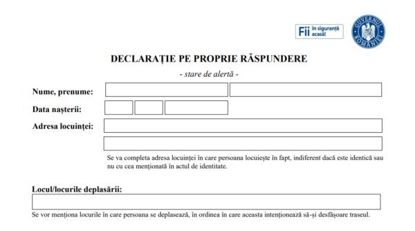 Declarația pe proprie răspundere. Cum se completează și când trebuie prezentată