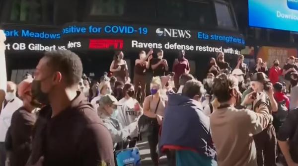 Alegeri SUA. Oamenii au ieşit pe străzi să sărbătorească victoria lui Joe Biden - VIDEO