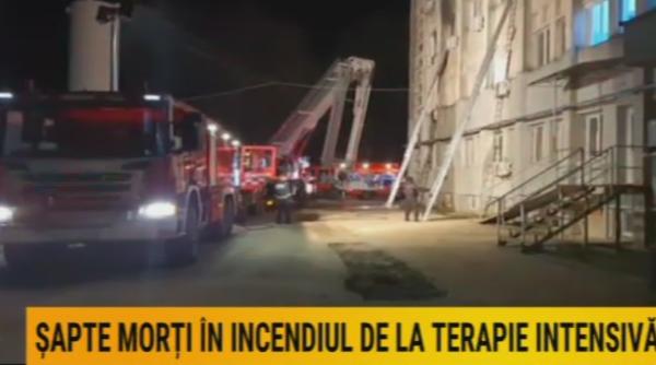 UPDATE: Sunt 10 MORȚI! INCENDIU la Terapia Intensivă a Spitalului din Piatra Neamț. S-a activat PLANUL ROȘU