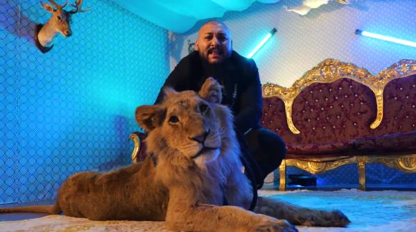 Explicaţia lui Dani Mocanu pentru imaginile cu leul rănit. Ce a scris în engleză pe contul de YouTube
