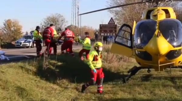 Italia. Româncă, găsită inconștientă la volan: A fost preluată cu elicopterul (FOTO)