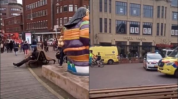 ALERTĂ în Olanda! Atac SÂNGEROS şi incendiu într-un supermarket. Suspectul este căutat (FOTO + VIDEO)