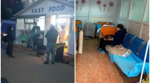 Încă un spital al groazei: La Sibiu, pacienți sunt tratați într-un chioșc fast-food