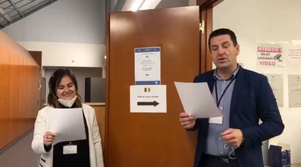 Spania. Membrii secției de votare din Gijon cheamă diaspora la alegeri cu „Leru-i ler”- Video