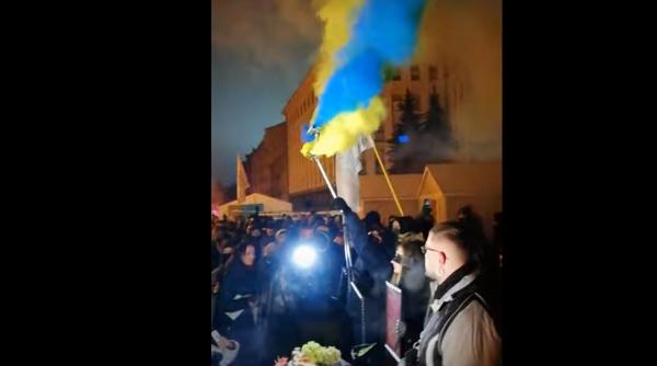 Proteste violente anti-lockdown la Kiev. 40 de poliţişti răniţi - VIDEO
