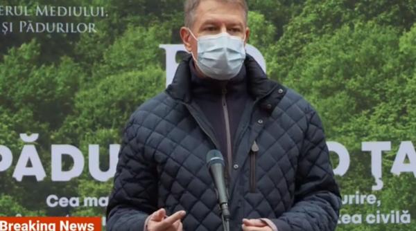Iohannis, la finalul campaniei "O pădure cât o țară": Voi insista ca următorul guvern să dea o atenție deosebită protejării mediului