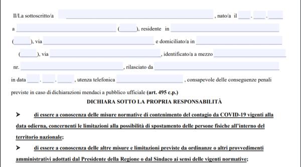 Autocertificazione Sărbători Italia. Descarcă DECLARAȚIA cu care vei putea să ieși din casă și să mergi la rude și prieteni