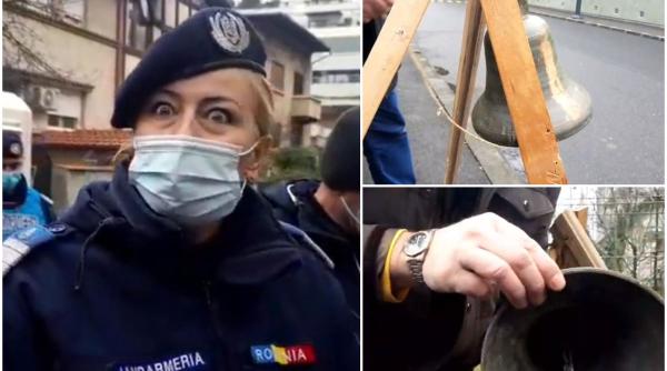 Scandal, acasă la Ion Iliescu. Protestatarii au adus CLOPOTE:"o mie de bătai pentru morții de la revoluție". Video