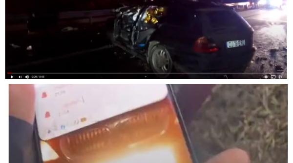 S-a aflat ce făcea pe telefon tânărul care a ajuns în stare CRITICĂ la spital, după ce a intrat în TIR. Iată-i mobilul, după impactul devastator