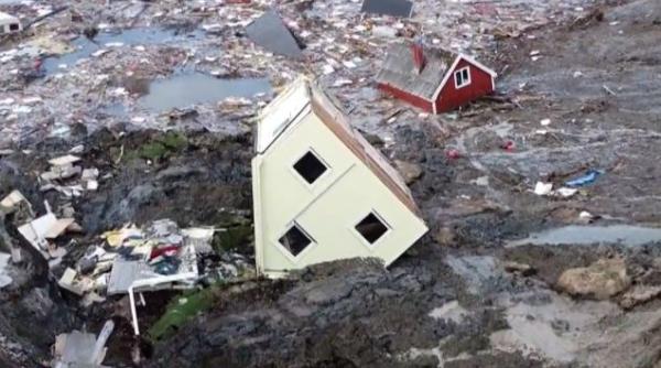 Imaginile dezastrului în Norvegia, după alunecarea de teren: 10 răniți și 21 de dispăruți, sute de oameni evacuați - Video