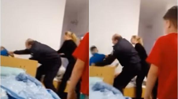 Imagini de GROAZĂ: Copil ROMÂN, BĂTUT CRUNT pentru că sărea pe pat (VIDEO)