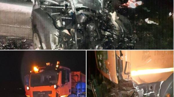 Român, rănit grav după ce a intrat cu mașina într-un utilaj de deszăpezire