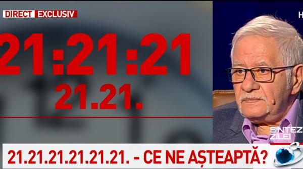 Mihai Voropchievici, despre însemnătatea zilei de 21, a anului '21, după ce pe internet a fost anunţat sfârşitul lumii